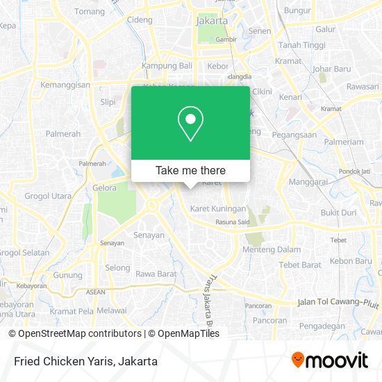 Fried Chicken Yaris map
