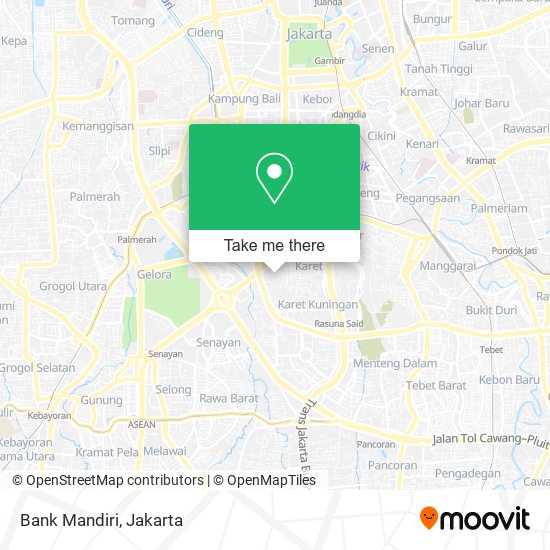 Bank Mandiri map