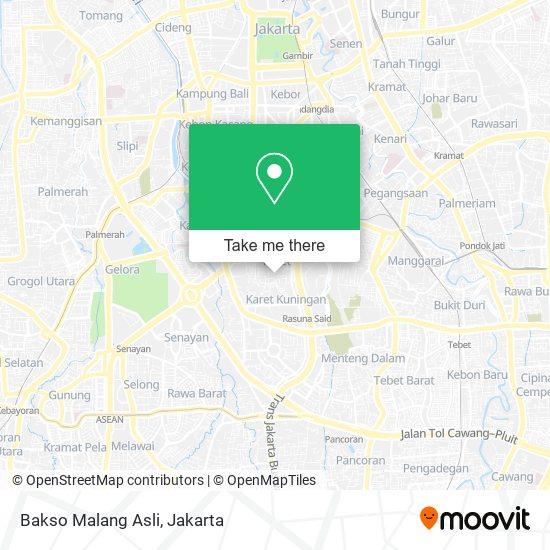 Bakso Malang Asli map
