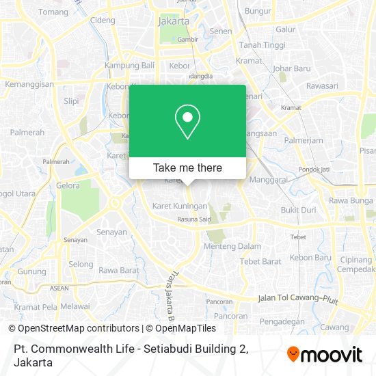 Pt. Commonwealth Life - Setiabudi Building 2 map