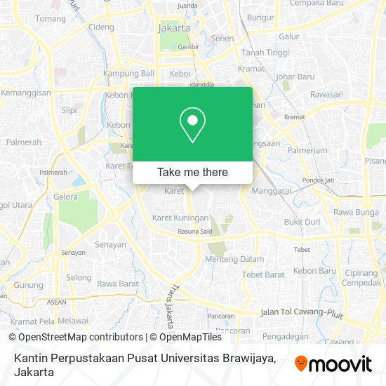 Kantin Perpustakaan Pusat Universitas Brawijaya map