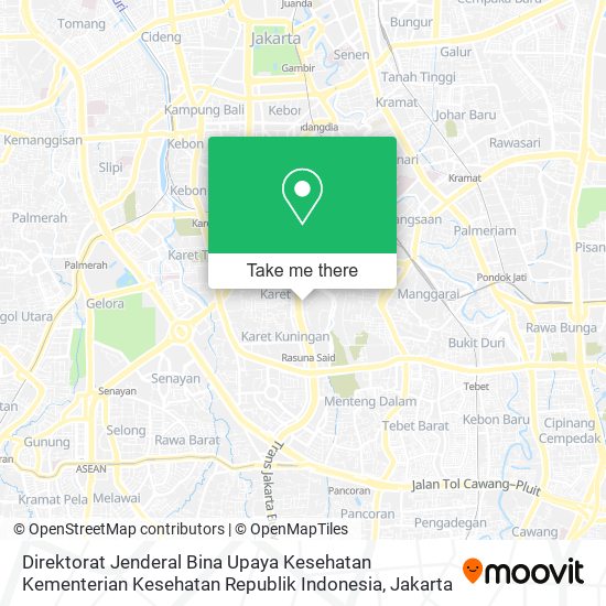 Direktorat Jenderal Bina Upaya Kesehatan Kementerian Kesehatan Republik Indonesia map