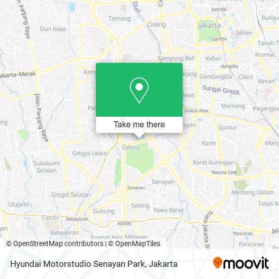 Hyundai Motorstudio Senayan Park map