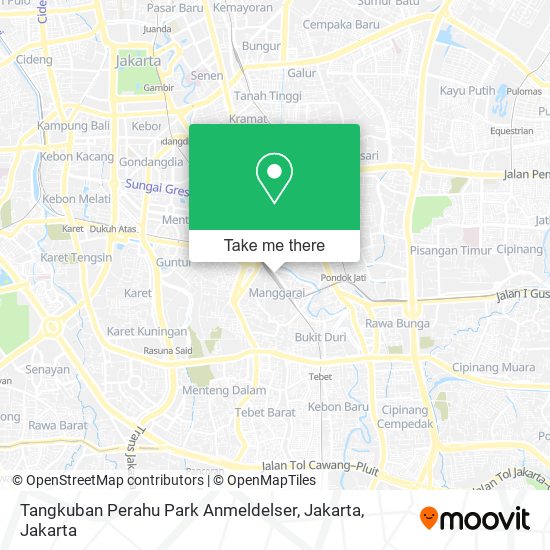 Tangkuban Perahu Park Anmeldelser, Jakarta map