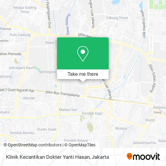 Klinik Kecantikan Dokter Yanti Hasan map