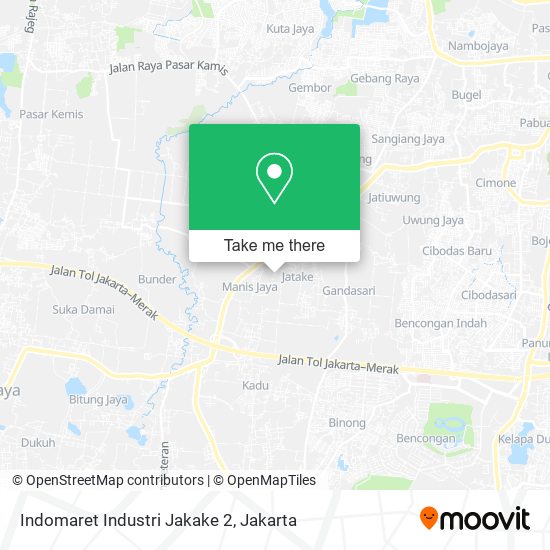 Indomaret Industri Jakake 2 map