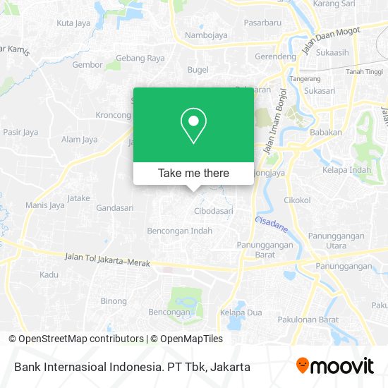 Bank Internasioal Indonesia. PT Tbk map