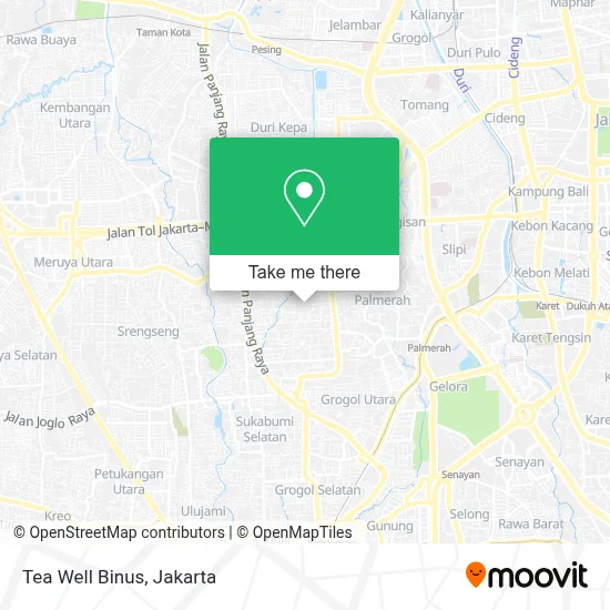 Tea Well Binus map