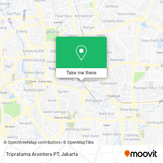 Tripratama Arsintera PT map