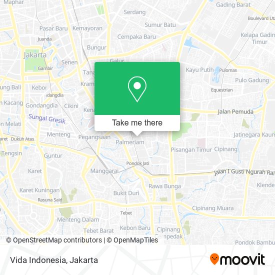 Vida Indonesia map