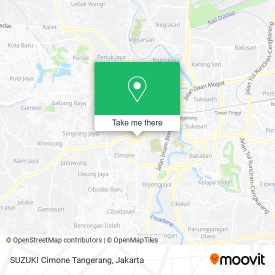 SUZUKI Cimone Tangerang map