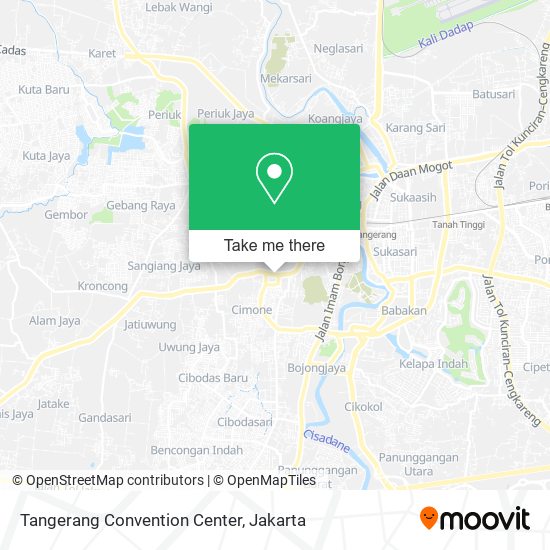 Tangerang Convention Center map
