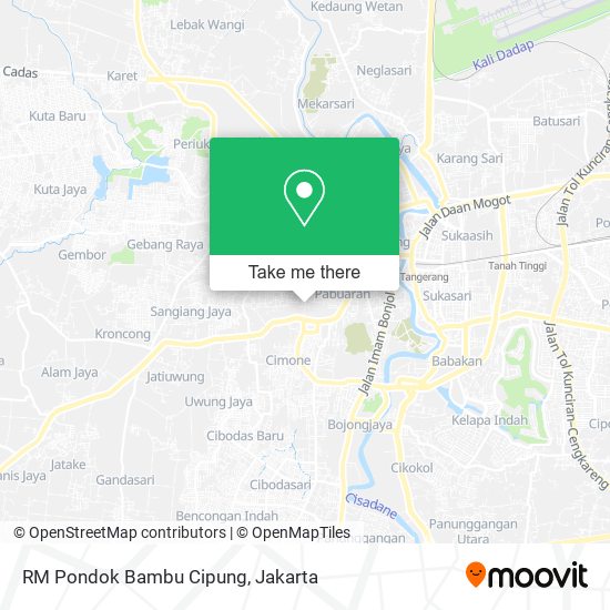 RM Pondok Bambu Cipung map