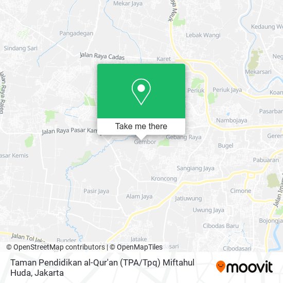 Taman Pendidikan al-Qur'an (TPA / Tpq) Miftahul Huda map