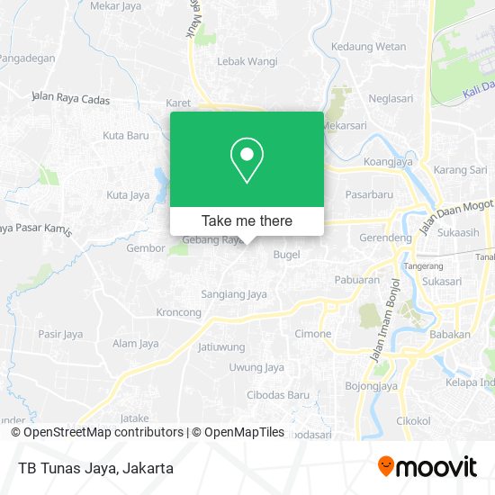 TB Tunas Jaya map