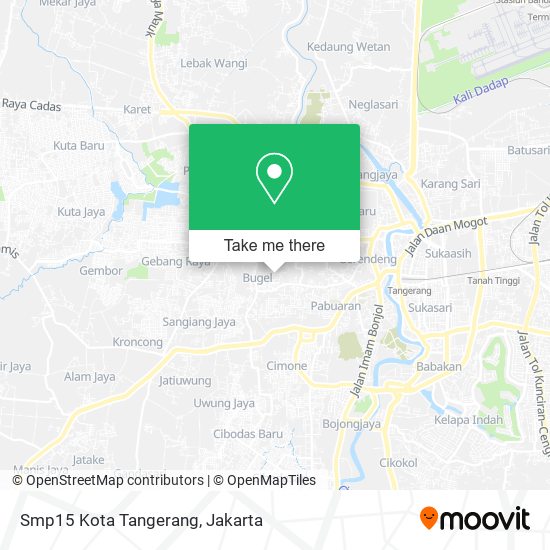 Smp15 Kota Tangerang map