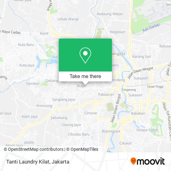 Tanti Laundry Kilat map