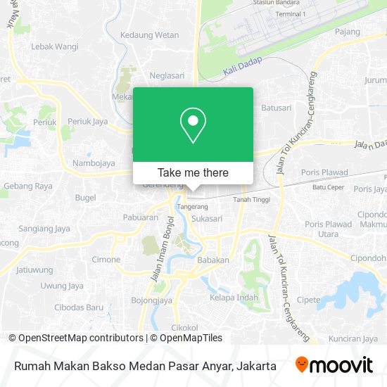 Rumah Makan Bakso Medan Pasar Anyar map