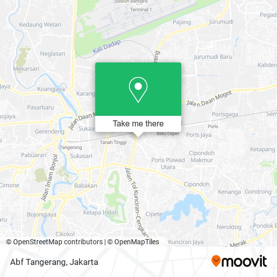 Abf Tangerang map