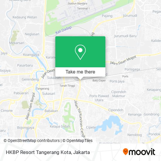 HKBP Resort Tangerang Kota map