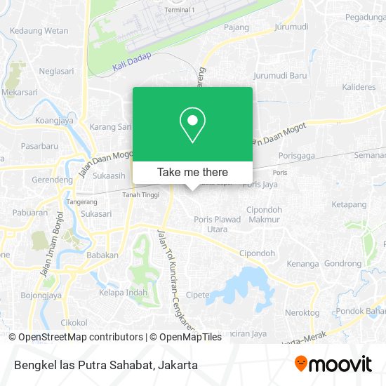 Bengkel las Putra Sahabat map