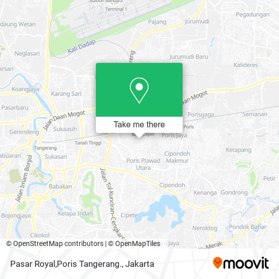 Pasar Royal,Poris Tangerang. map