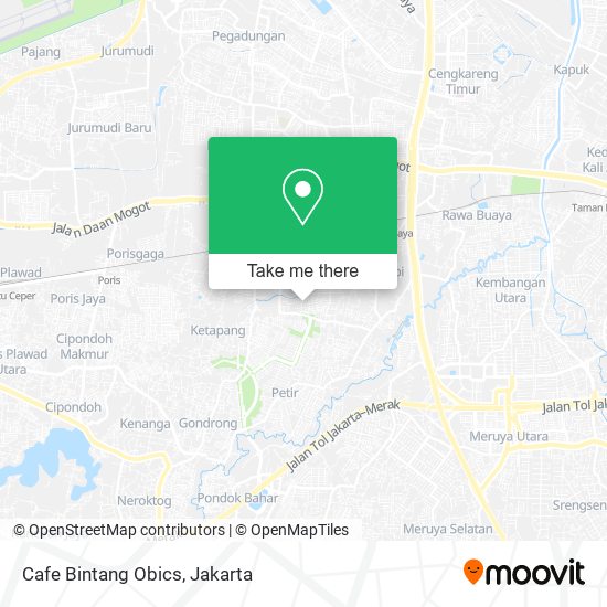 Cafe Bintang Obics map