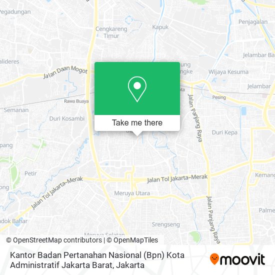 Kantor Badan Pertanahan Nasional (Bpn) Kota Administratif Jakarta Barat map