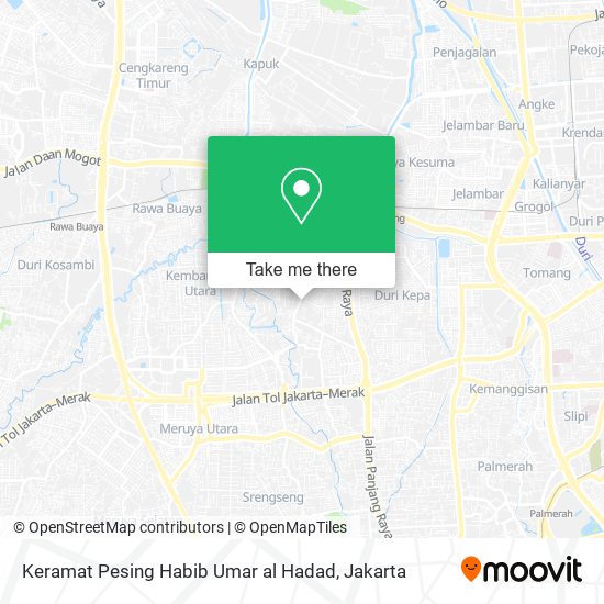 Keramat Pesing Habib Umar al Hadad map