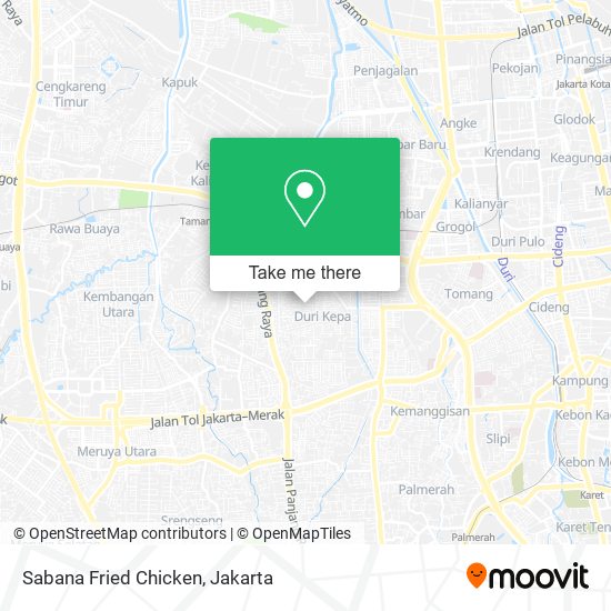 Sabana Fried Chicken map