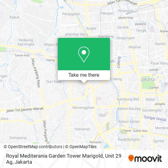 Royal Mediterania Garden Tower Marigold, Unit 29 Ag map