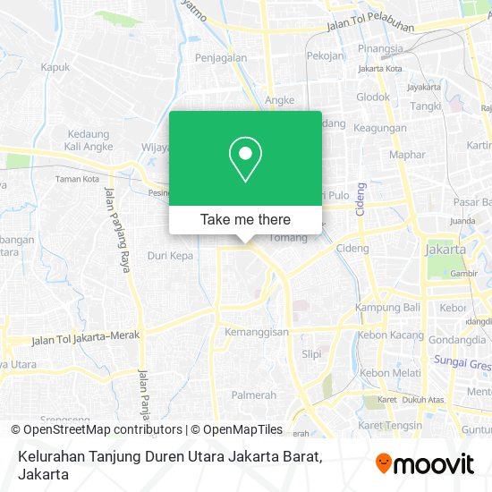 Kelurahan Tanjung Duren Utara Jakarta Barat map
