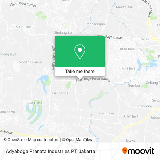 Adyaboga Pranata Industries PT map