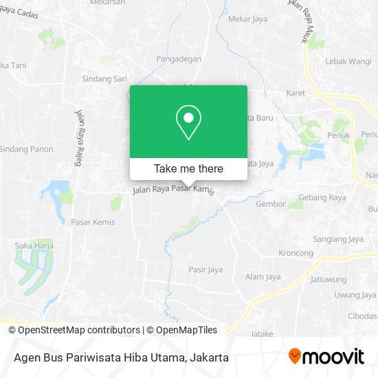 Agen Bus Pariwisata Hiba Utama map