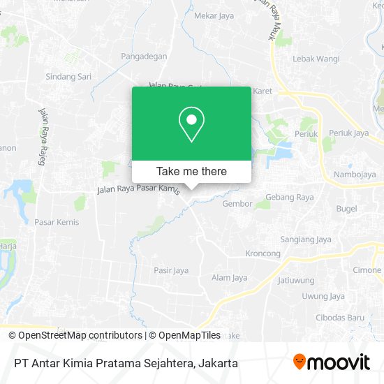 PT Antar Kimia Pratama Sejahtera map