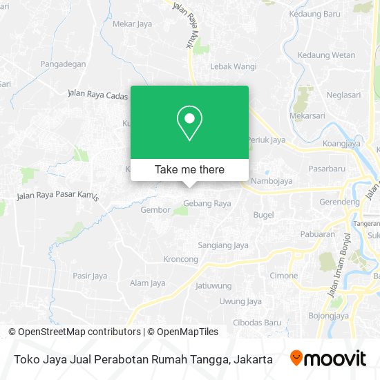 Toko Jaya Jual Perabotan Rumah Tangga map