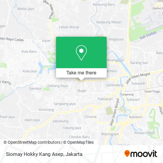 Siomay Hokky Kang Asep map