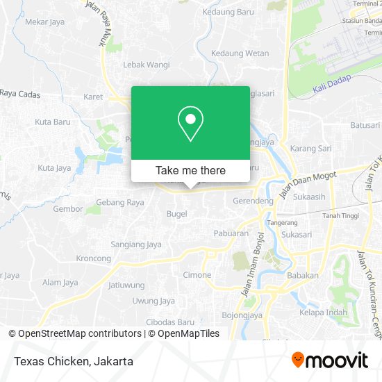 Texas Chicken map