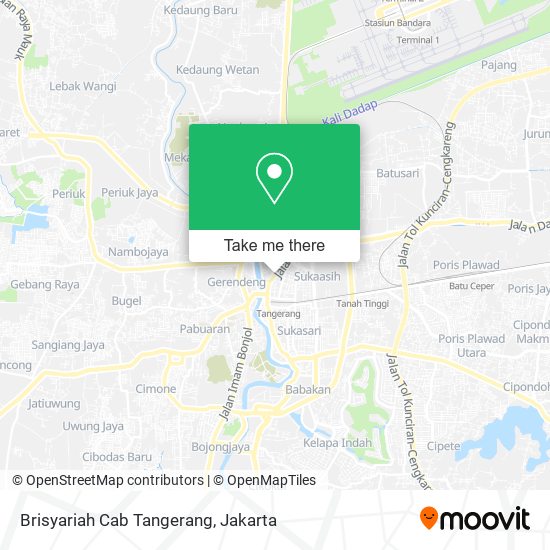 Brisyariah Cab Tangerang map