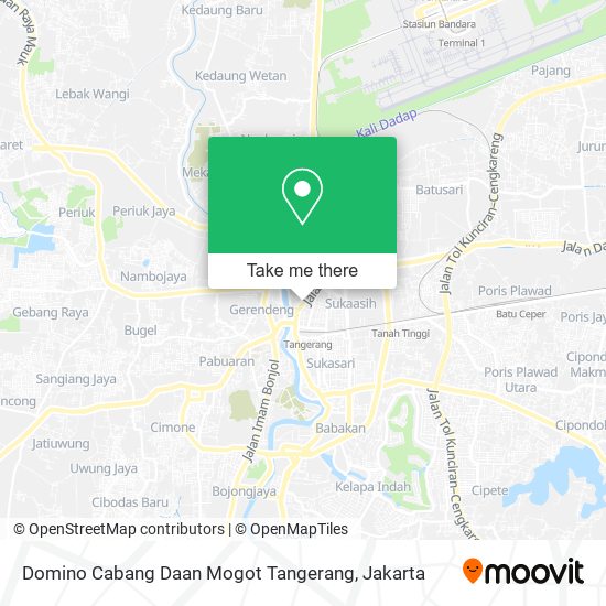 Domino Cabang Daan Mogot Tangerang map