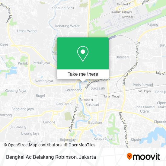 Bengkel Ac Belakang Robinson map