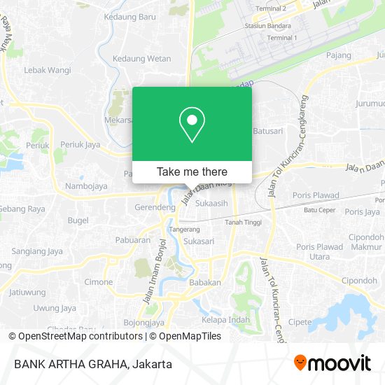 BANK ARTHA GRAHA map