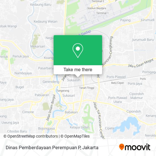 Dinas Pemberdayaan Perempuan P map