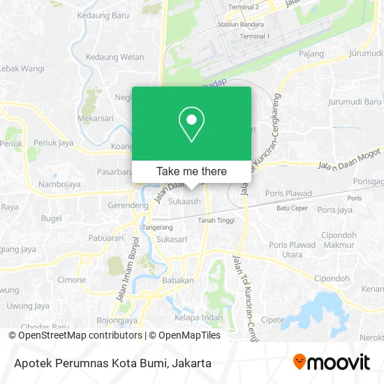 Apotek Perumnas Kota Bumi map