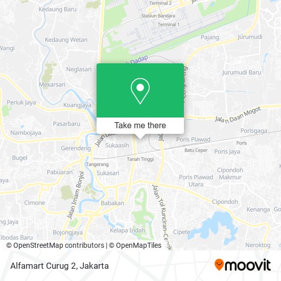 Alfamart Curug 2 map