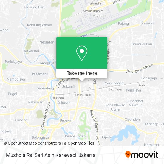 Mushola Rs. Sari Asih Karawaci map