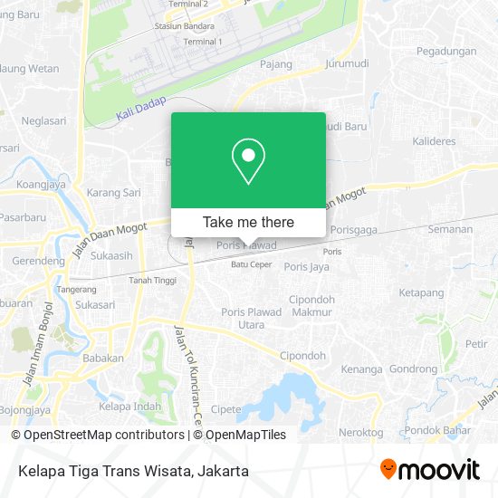 Kelapa Tiga Trans Wisata map