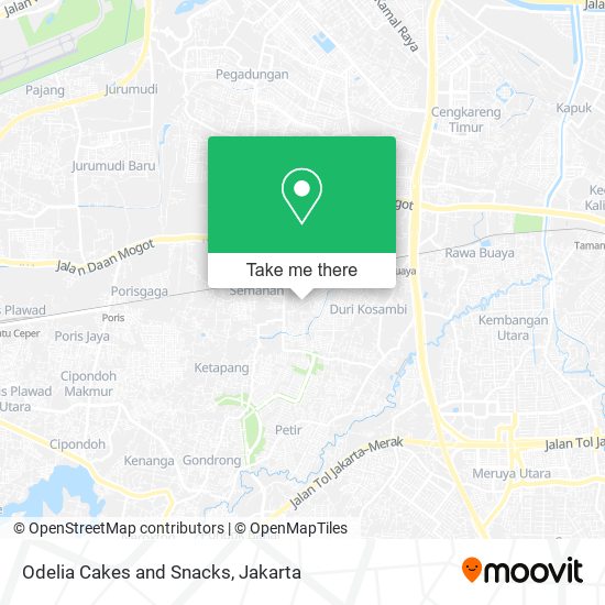 Odelia Cakes and Snacks map