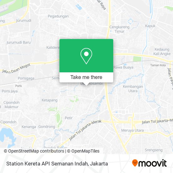 Station Kereta API Semanan Indah map