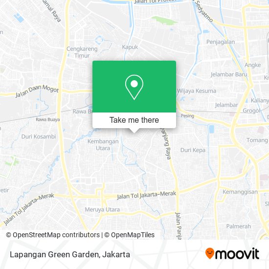 Lapangan Green Garden map